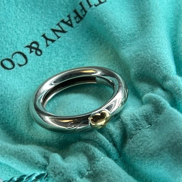 Tiffany&Co. Yellow and White Gold Two Tone  Size 4.5 - Picture 8 of 16